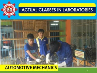 ACTUAL CLASSES IN LABORATORIES
85
 