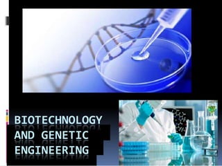 BIOTECHNOLOGY
AND GENETIC
ENGINEERING
 