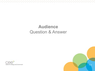 Pg. 40
Audience
Question & Answer
 