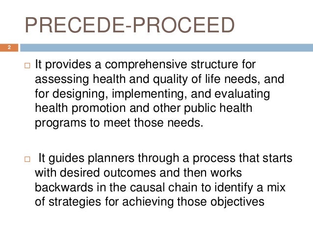 precede proceed model