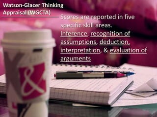Examination of patient care situationPROMOTING AND ASSESSING Critical ThinkingEnhancing itDiscussionText InteractionAsking Effective QuestionsProblem-Based Learning