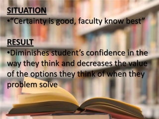 Proposing alternatives