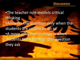 Cognitive DevelopmentHow they manage diversity of opinion and conflicting points of viewsVCritical Thinking