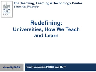 Redefining Universities