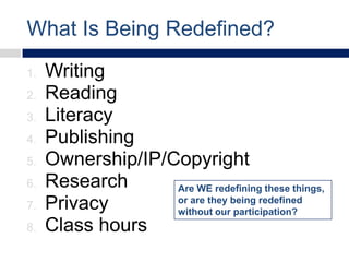 Redefining Universities