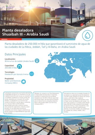 Planta desaladora Shuaiba III – Arabia Saudí