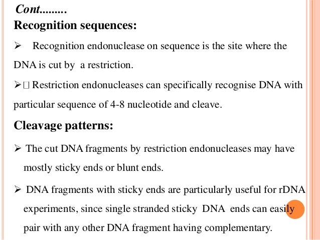 recombinant dna technology