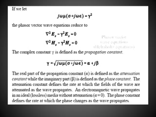 Wave Propagation In Lossy Dielectrics | PPTX