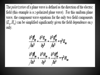 Wave Propagation In Lossy Dielectrics | PPTX
