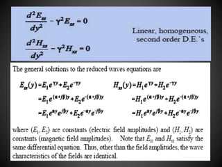 Wave Propagation In Lossy Dielectrics | PPTX
