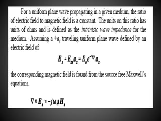 Wave Propagation In Lossy Dielectrics | PPTX