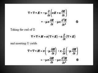 Wave Propagation In Lossy Dielectrics | PPTX