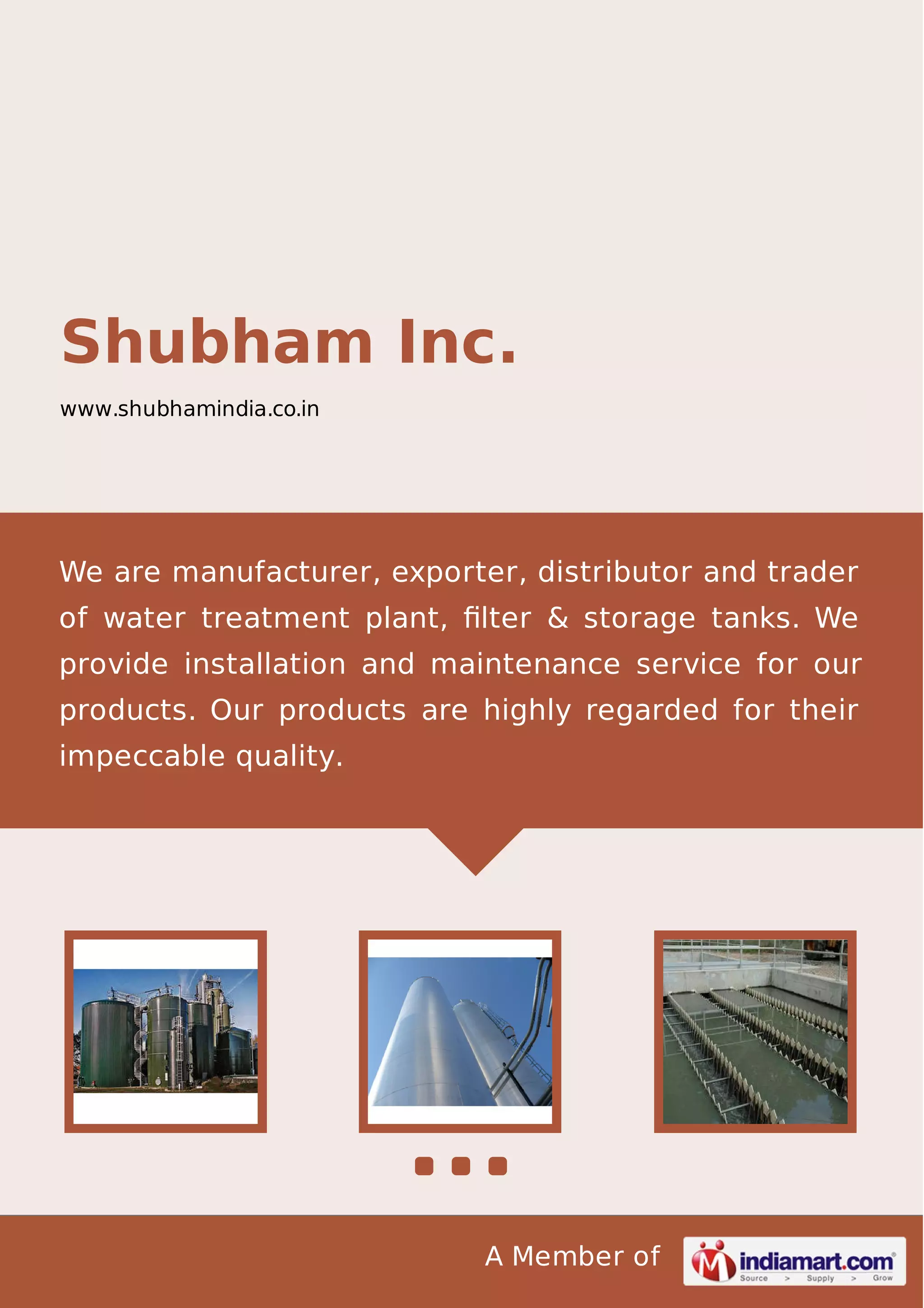 Shubham Inc., Ahmedabad, Digester Tank | PPT