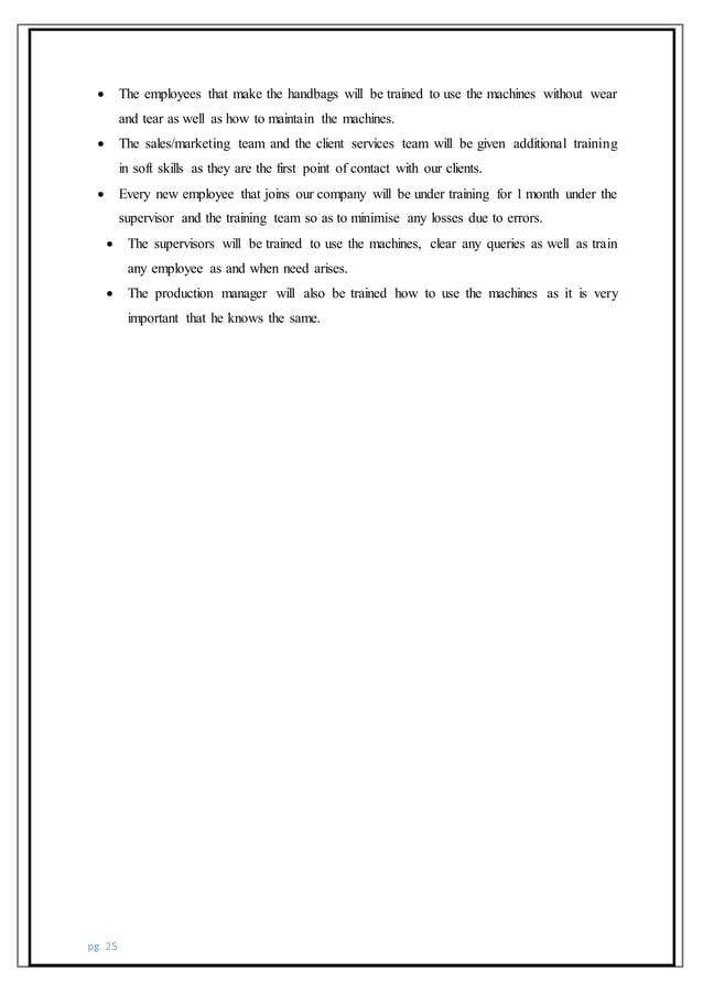 business plan paper and cloth bags manufacturing (PAC BAGS) PDF