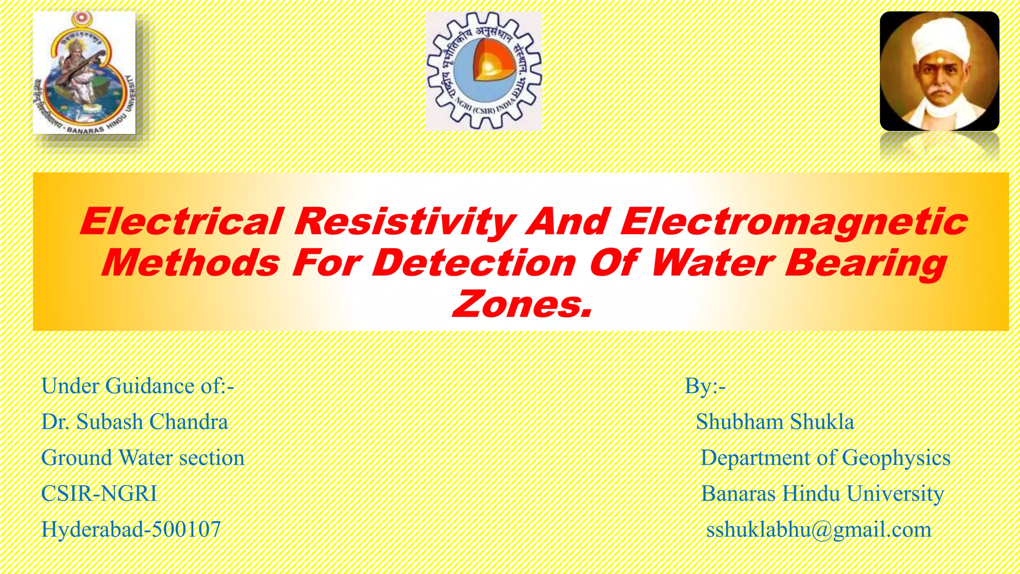 Electrical resistivity and method for detection of