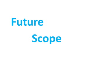 Future
Scope
