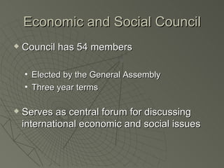 Economic and Social Council ,[object Object],[object Object],[object Object],[object Object]
