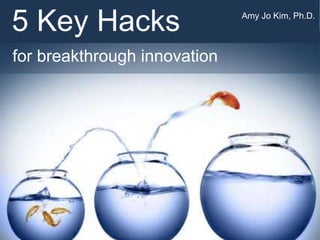 for breakthrough innovation
5 Key Hacks Amy Jo Kim, Ph.D.
 