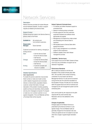 Shuffle IT Solutions - Service Catalogue v1 | PDF