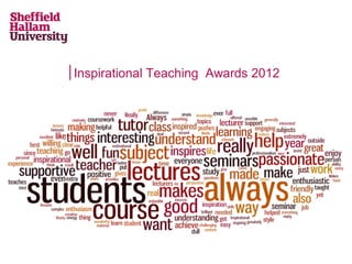 Inspirational Teaching Awards 2012
 