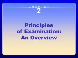 Chapter ??
2
Principles
of Examination:
An Overview
C H A P T E R
 