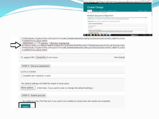 Multiple Alignment Sequence using Clustal Omega/ Shumaila Riaz | PPTX