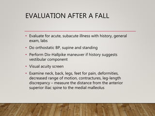 2016: Falls in Older Adults Risk Assessment and Interventions-Shumaker ...