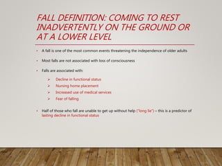 2016: Falls in Older Adults Risk Assessment and Interventions-Shumaker ...