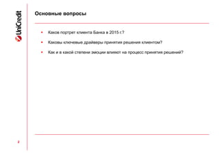 Портрет Клиента Банка В 2015 | PPT