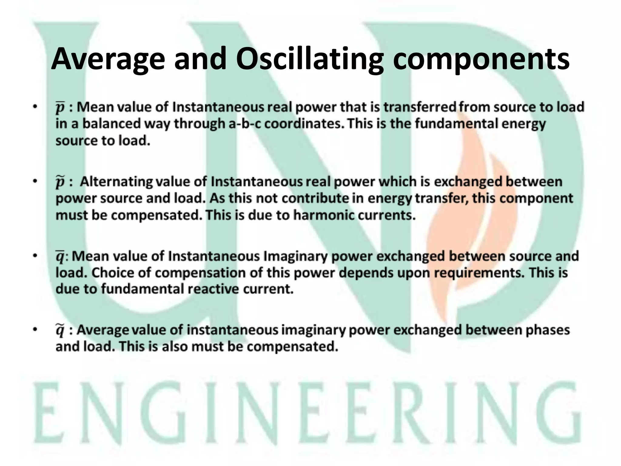 Average and Oscillating components

 