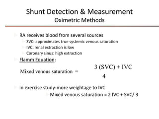 Shunt Calculation shunt calculation final in structural heart disease | PPT