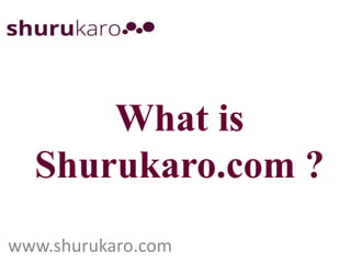 What is
Shurukaro.com ?
www.shurukaro.com
 