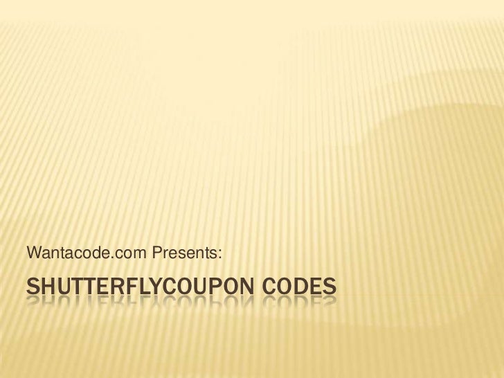 Shutterfly Coupon Codes and Promo