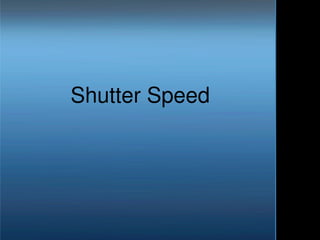 Shutter Speed 