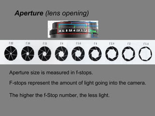 Shutterspeed and aperture 
