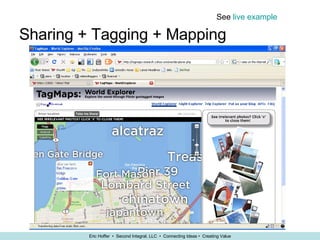 Sharing + Tagging + Mapping See  live example 