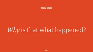 54￼
Why is that what happened?
NEW VIEW
 