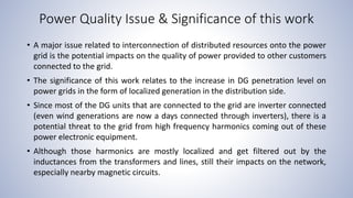 Impacts of Distributed Generation on Power Quality | PPTX