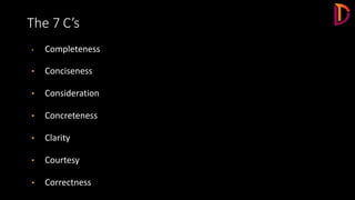 7Cs for communication by Shweta | PPT