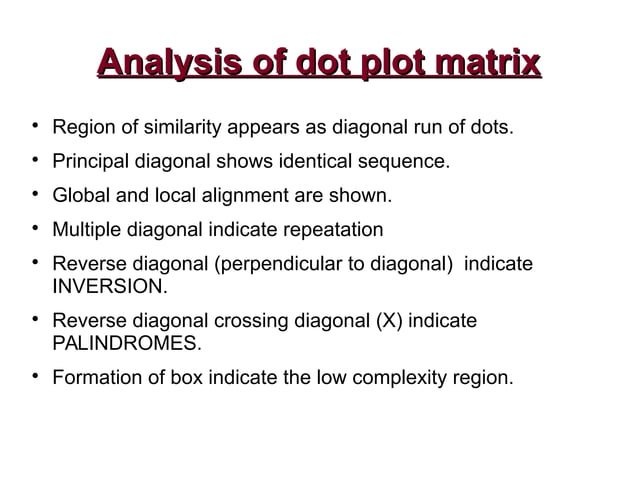 dot plot analysis | PDF