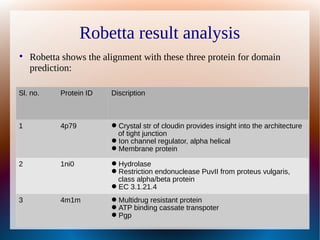 Robetta Server modelling assignment | PDF