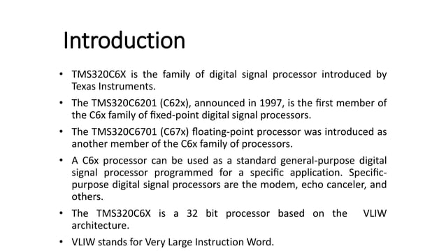 TMS320C6X Architecture | PPTX