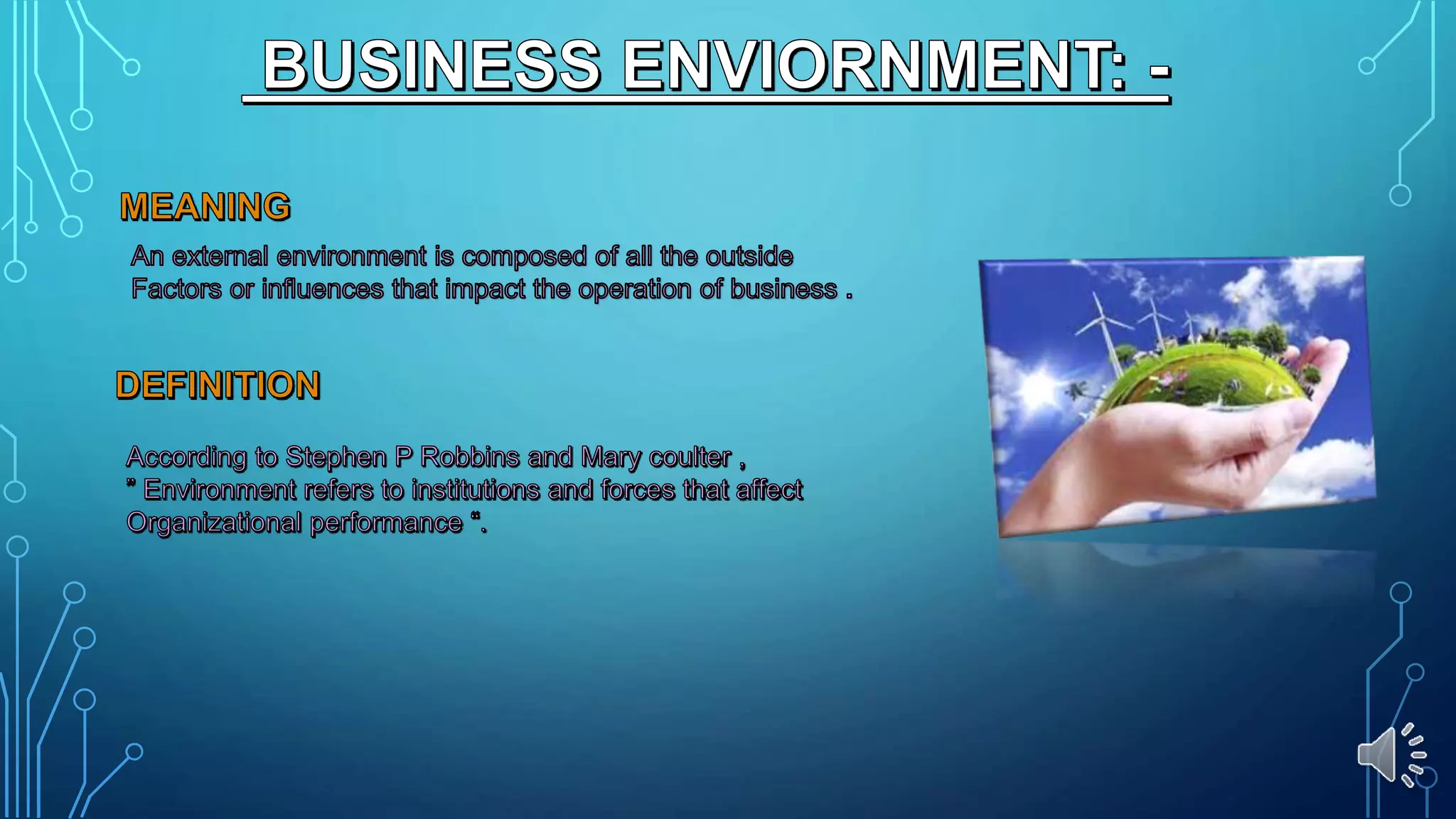 EXTERNAL BUSINESS ENVIORNMENT - Meaning, Definition, Types and Main ...