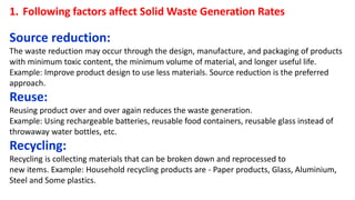Solid and Hazardous Waste Management | PPTX