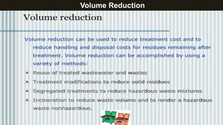 Volume Reduction
 