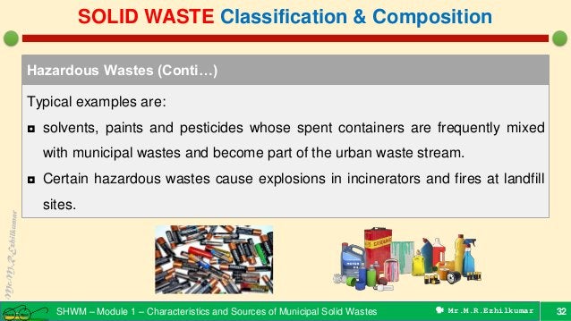 Sources, types & composition - Municipal Solid Wastes | PDF