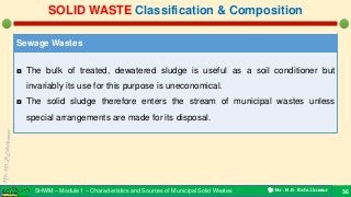 Sources, types & composition - Municipal Solid Wastes | PDF