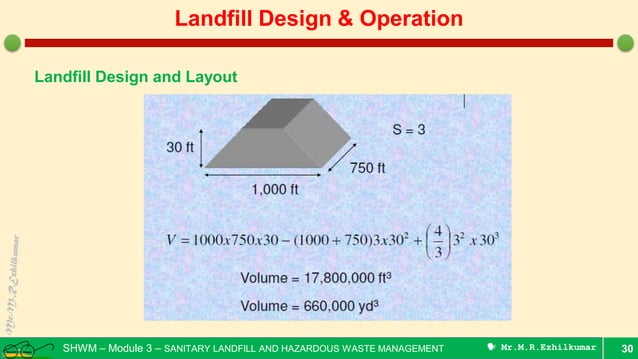Preliminary design and operation of sanitary landfill | PDF