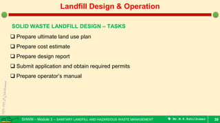 Preliminary design and operation of sanitary landfill | PDF