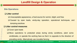 Preliminary design and operation of sanitary landfill | PDF